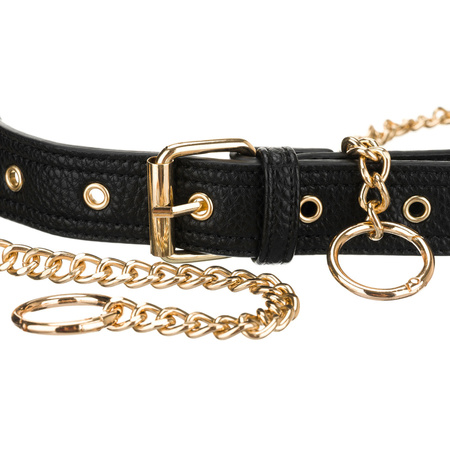 Damen-Gürteltasche aus Öko-Leder in Schwarz, ein Hauptfach – Peterson