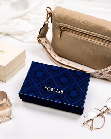 Damen Geldbörse aus Öko-Leder mit Druckknopf und Bügelverschluss – 4U Cavaldi