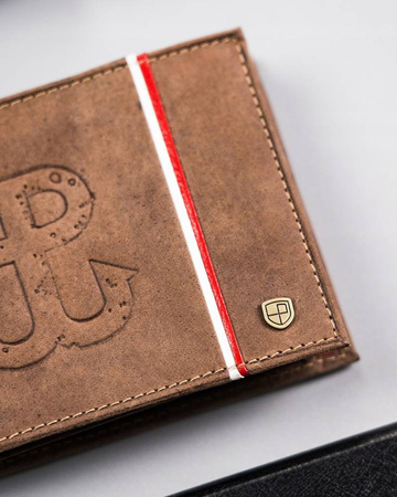 Herren Geldbörse aus Leder mit patriotischem Design – Peterson