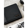 Kompakte schwarze Herren Geldbörse aus Öko-Leder – Peterson