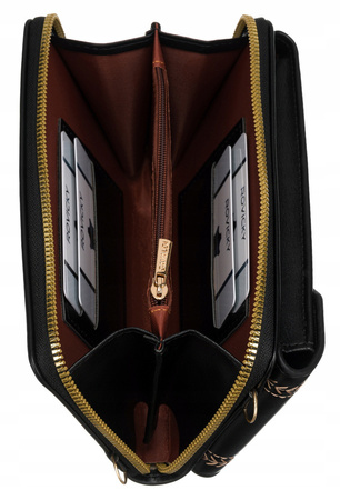 2-in-1 Handtasche-Geldbörse mit langem, abnehmbarem Riemen – 4U Cavaldi