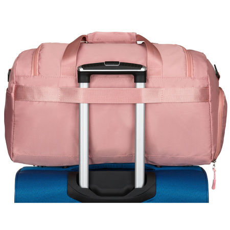 Rosa Wochenend-Reisetasche mit seitlichem Schuhfach – Peterson
