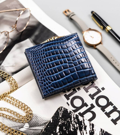 Elegante kleine Damen Geldbörse mit Bügelverschluss – Milano Design