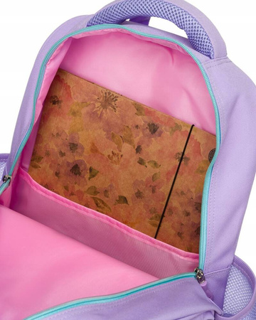 Violetter Schulrucksack mit verstellbaren Trägern – Peterson