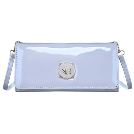 Graue, elegante 2-in-1 Handtasche-Portemonnaie mit Magnetverschluss – Rovicky