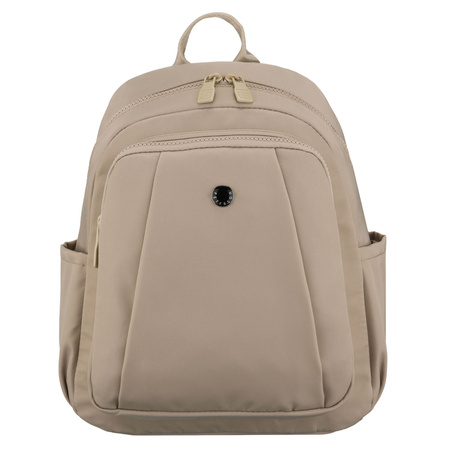 Praktischer Damen-Rucksack aus Polyester in Ecru, ein Hauptfach – Peterson