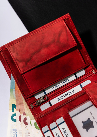 Große, vertikale Herren Geldbörse aus echtem Leder – Always Wild