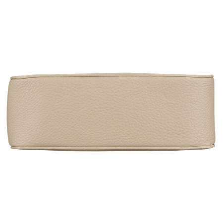 Städtische Damen-Handtasche mit Schultergurt in Beige aus Öko-Leder - Rovicky