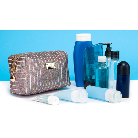 Rechteckige Damen Kosmetiktasche für Kosmetik und Zubehör – Peterson