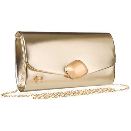 Abendtasche aus Öko-Leder in Hellgold – Rovicky