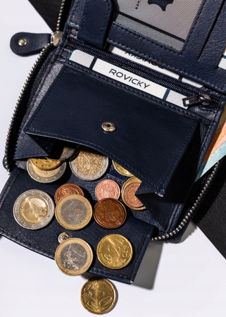 Große Herren Geldbörse aus Leder mit Reißverschluss – Always Wild