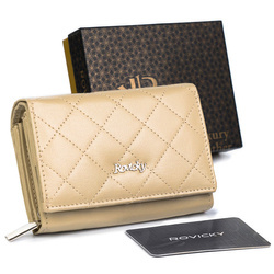 Damen Geldbörse aus Leder mit Druckverschluss – Rovicky