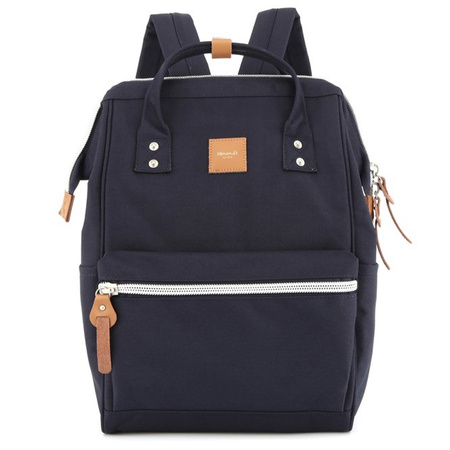 Dunkelblauer Damen Rucksack mit USB und Laptopfach – Himawari