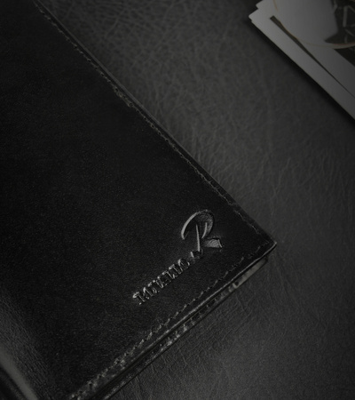 Geräumige Herren Geldbörse Hochformat aus glänzendem Echtleder – Ronaldo