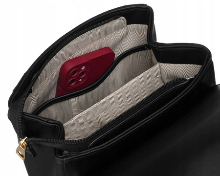 Klassischer Damen Rucksack aus Öko-Leder – Rovicky