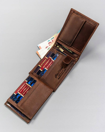 Herren Geldbörse aus Leder mit Zierprägung – Peterson