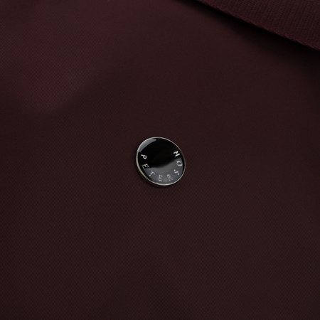 Große, burgunderrote Damen-Handtasche aus Polyester, passend für A4-Format – Peterson