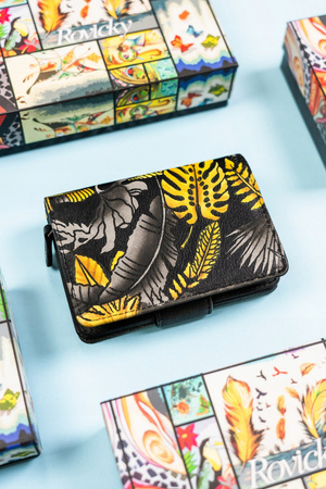 Große, vertikale Damen Geldbörse aus echtem Leder – Rovicky