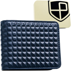 Marineblaue Herren Geldbörse mit geometrischem Muster – Peterson