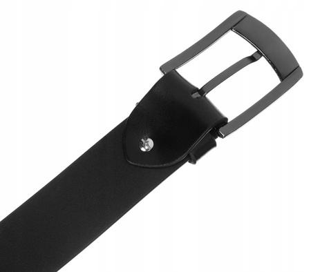 Breiter Herren Ledergürtel mit Metallschnalle – Rovicky