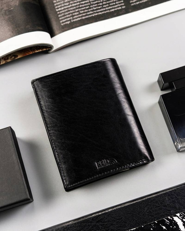 Große Herren Geldbörse aus Leder ohne Verschluss – Peterson