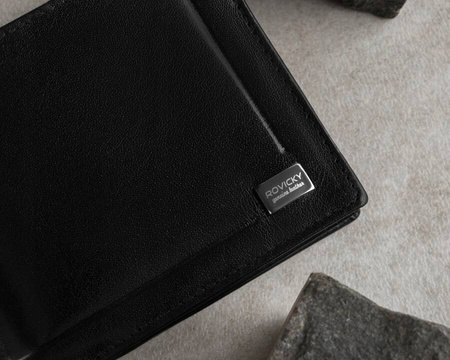 Klassische elegante Herren Geldbörse aus Echtleder – Rovicky