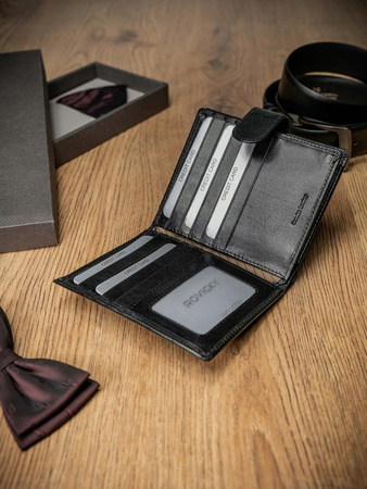 Elegante Herren Geldbörse aus Echtleder – Rovicky