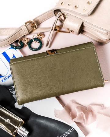 Große Damen Geldbörse mit Umschlagklappe – LuluCastagnette