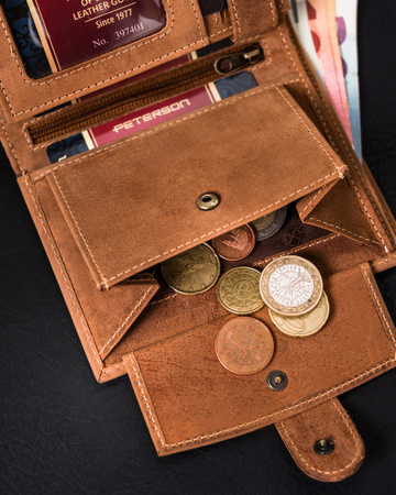 Herren Geldbörse aus Leder mit RFID Protect – Peterson