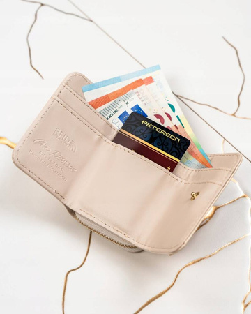 Elegante Damen Geldbörse aus lackiertem Öko-Leder – Peterson