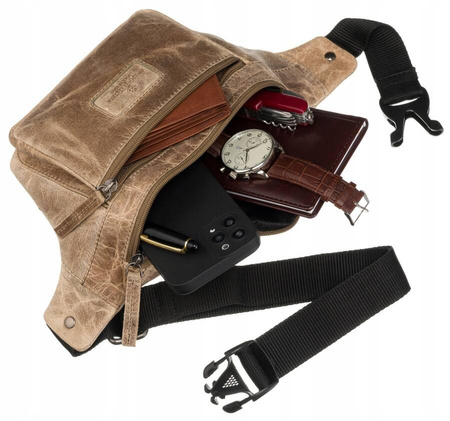 Herren Umhängetasche aus Echtleder – Peterson