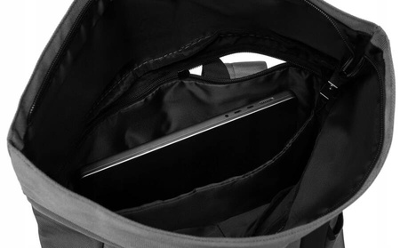 Grauer Sport-Rucksack mit Außentasche – Peterson