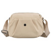 Damen-Umhängetasche aus Polyester in Ecru, zweifächrig mit Außentasche - Peterson