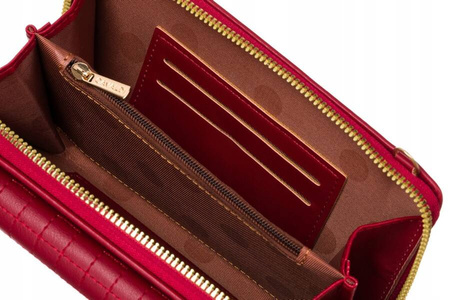 Elegante Mini Damen Handtasche-Geldbörse mit langem, abnehmbarem Riemen – 4U Cavaldi