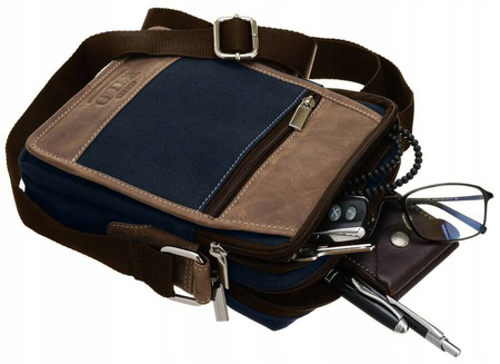 Herren-Umhängetasche aus Leder von Always Wild