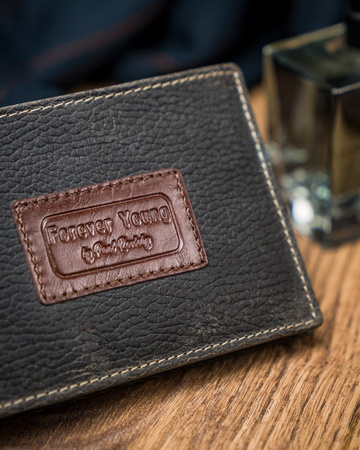 Herren Geldbörse bunt aus Echtleder – Forever Young