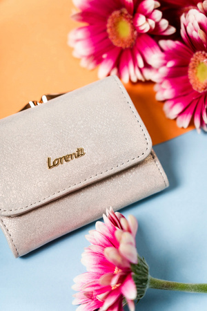 Kleine Damen Portemonnaie mit Druckknopf und Bügelverschluss – Lorenti