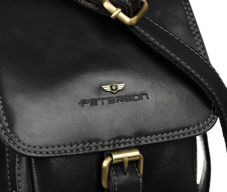 Leder Herrentasche im Vintage-Stil – Peterson