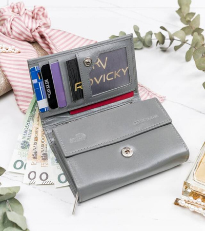 Damen Geldbörse aus Leder mit Fotofach und RFID Schutz – 4U Cavaldi