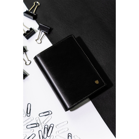 Herren Geldbörse aus Leder für Dokumente mit RFID – Rovicky