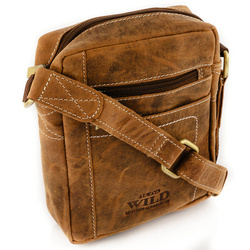 Herren Ledertasche mit langem Schulterriemen – Always Wild