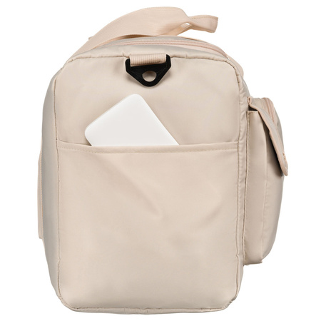 Sport-Reisetasche aus Polyester in Beige, mit zwei Fächern – Peterson