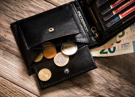 Große Damen Geldbörse aus Leder mit Reißverschlussfach – Peterson