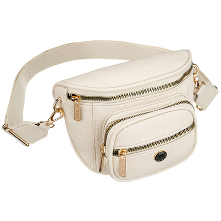 Damen-Gürteltasche aus Öko-Leder in hellem Beigeton – Peterson