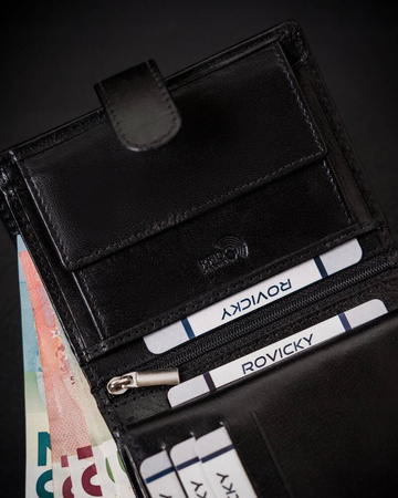 Erweiterte Herren Geldbörse aus echtem Leder – Rovicky