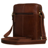 Einfache, braune Herren-Umhängetasche aus Naturleder – Peterson