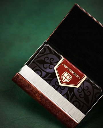 Klassisches Visitenkartenetui aus Öko-Leder – Peterson