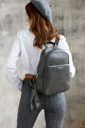 Geräumiger Damen Rucksack aus Öko-Leder – Peterson