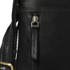 Schwarze Herren‑Umhängetasche aus echtem Leder, einkammerig, mit Reißverschluss – Peterson