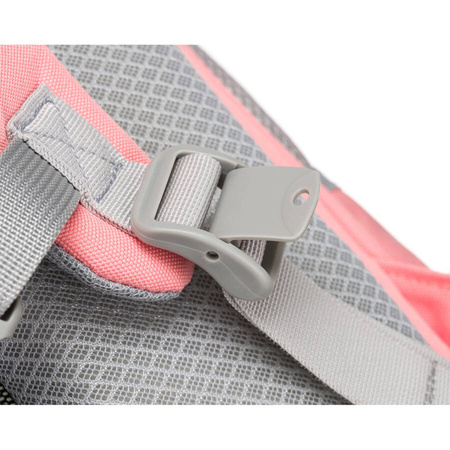 Rosa Schulrucksack aus atmungsaktivem Polyester – Peterson